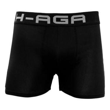 Imagem de Cueca Box Boxer Adulto Microfibra Original - Básica Linda, Preto, G