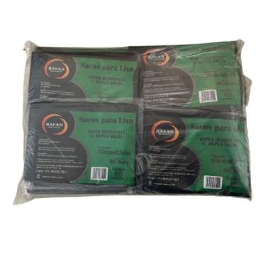 Imagem de Saco para lixo 30 Litros - Fardo com 20 pacotes - BASAM
