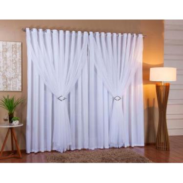 Imagem de Cortina Blackout Voil 6mx 2,70m Blecaute Tecido Quarto Sala - Doce Lar