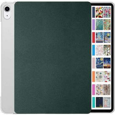 Imagem de DuraSafe Cases Capa protetora rígida fina para iPad 10,9 polegadas 2022 10 geração [10ª geração] A2696 A2757 A2777 - Verde escuro