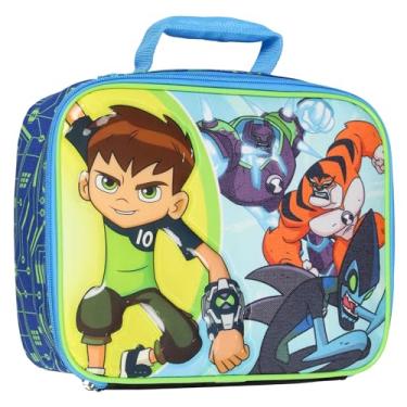 Imagem de Bioworld Ben 10 Aliens Omni-Kix Shock Rock Rath XLR8 Bolsa de almoço com compartimento único para alimentos quentes e frios, bebidas e lanches
