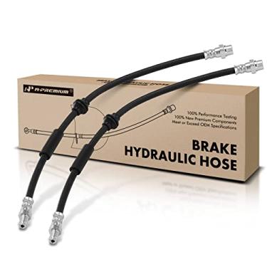 Imagem de A-Premium Mangueiras hidráulicas de freio traseiro e passageiro compatíveis com mini modelos selecionados - Cooper 2003-2009 1.6L - Substituição # 34306781667 (pacote com 2)