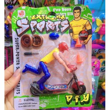 Imagem de Kit Conjunto Brinquedo De Dedo Infantil para Crianças mini Patinete co