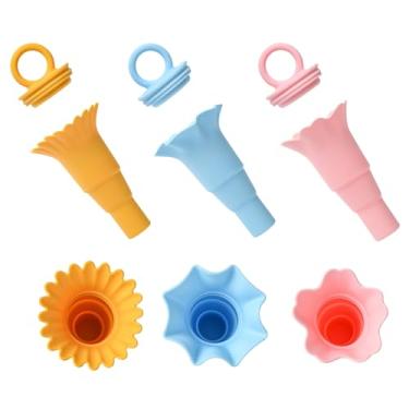 Imagem de Airssory 3 moldes de silicone de cone de sorvete 3D suportes de gelo para picolé com tampa para festa faça você mesmo, resina epóxi, bolo, chocolate, doces, artesanato, decorações