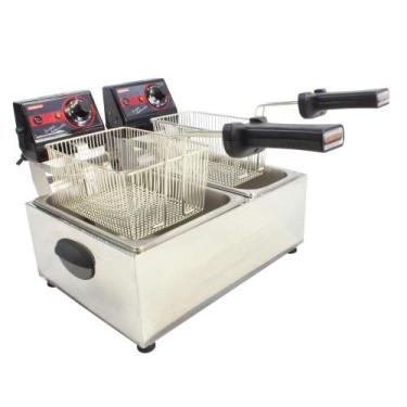 Imagem de Fritadeira Elétrica Profissional Frita Fácil 2 Cubas de 3 e 5 litros C