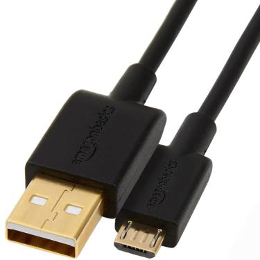 Imagem de Cabo de carregamento Amazon Basics USB-A para Micro USB 2.0 1,8 m