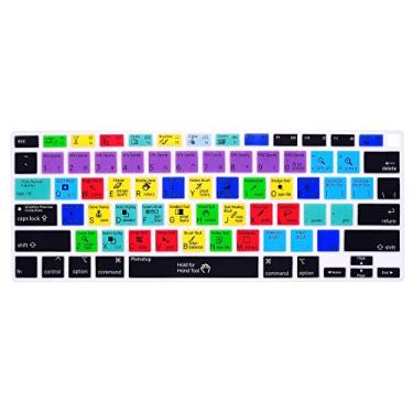 Imagem de HRH Capa ultrafina para teclado Photoshop PS Atalho de silicone para MacBook Air 13 polegadas 2020 com Touch ID (MÓDLO A2179 e A2337 M1 Chip, layout dos EUA) Protetor de acessórios de teclado