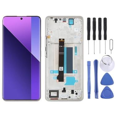 Imagem de tela Para Xiaomi Redmi Note 13 Pro+ Digitalizador de tela LCD de material AMOLED ORIGINAL COMPLETA COMPLETA COM FORA substituição da tela