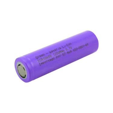 Imagem de Bateria 3,7v Ur 18650 1200mah Dura Muito + Tempo - GREEN