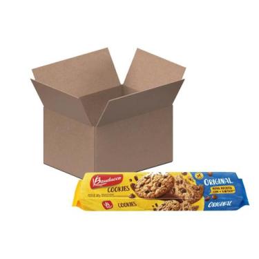 Imagem de Biscoito Cookies De Chocolate Bauducco Original Caixa Kit 42
