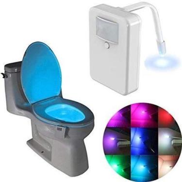 Imagem de Luminária Vaso Sanitário Light Com Sensor E LED 8 Cores - Não Informad