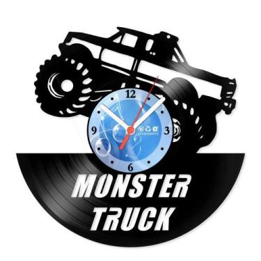 Imagem de Relógio De Parede Disco Vinil Carros - Monster Truck - VCA-057 - Moder