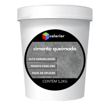 Imagem de Cimento Queimado Massa Decorativa Balde 5kg - Colorier