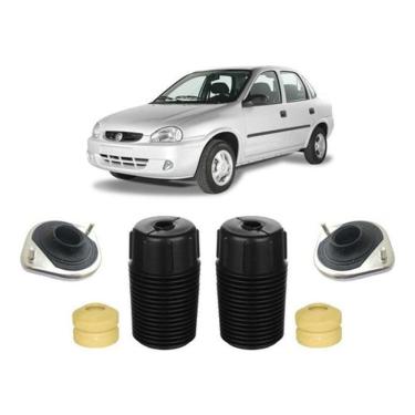 Imagem de 2 Kit Coxim Batente Dianteiro Gm Corsa 1997 1998 1999 2000