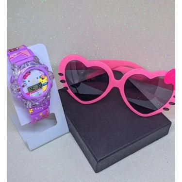 Imagem de Kit Relógio Digital Pisca luz Colorido Toca Música Meninos/Meninas Per