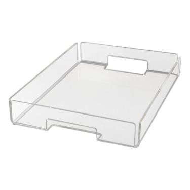 Imagem de Bandeja 50x30x6cm Em Acrílico 5mm Decoração - Tecnovacuum