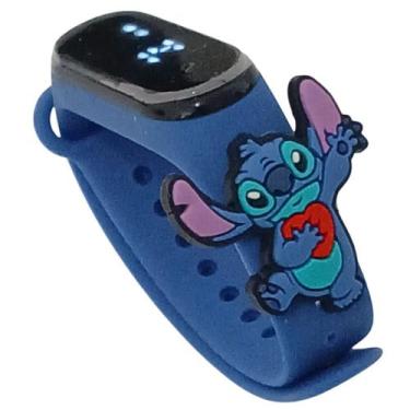 Imagem de Relógio Touch Infantil Stitch Coração Resistente à Água-Az - SMACTUDO