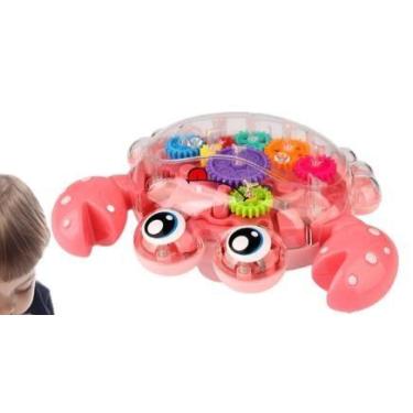 Imagem de Brinquedo Caranguejo Andante Elétrico Spray Fumaça Com Luz Música Bate
