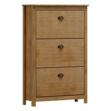 Imagem de Sapateira 3 Portas Basculantes Topázio Freijó Madeira Pinus - Finestra