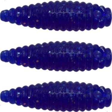 Imagem de Isca Artificial Soft Charutinho Maluco Cart. 3pçs - Alligator, Azul
