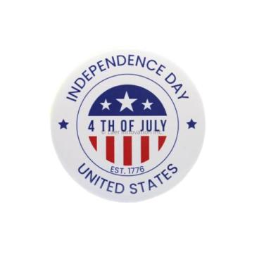 Imagem de 4 de julho EUA Combo ímã de geladeira e distintivo de alfinete