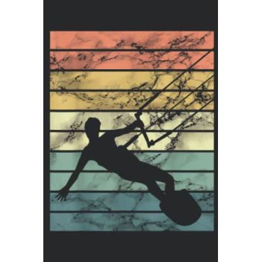 Imagem de Retro Kitesurfer Funny I´d Rather Be Kitesurfing Surfing Fan Pretty: Lined Journal Notebook To Do Schedule, Medium 6x9 Inches, 100 Pages, Printed Cover