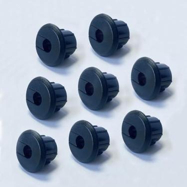 Imagem de Bywen Cabo de bucha de parede para móveis para cabo Ethernet Starlink, cobrindo orifícios de mesa de 9,5 cm, organizador de fios universal de gerenciamento de cabos, kits de cobertura de orifícios,