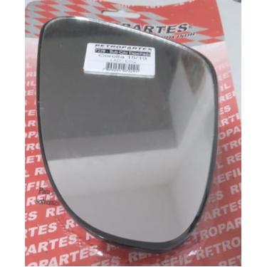 Imagem de Lente Espelho Retrovisor com Base Acoplada, Compatível Corolla 2015/2019, Lado Esquerdo Motorista