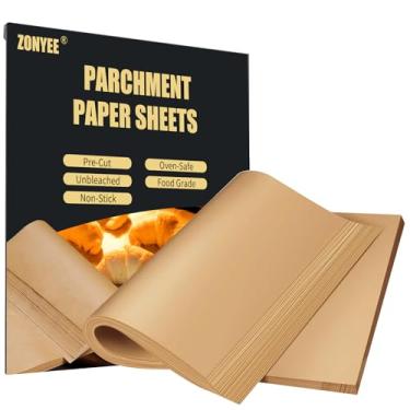 Imagem de Zonyee Papel Manteiga para Fritadeira Ninja Air Fryer SP101 SP201 SP301 SP351, 100 Folhas, 30,5 x 30,5 cm, Resistente e Multiuso