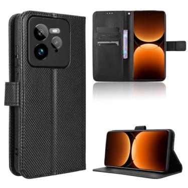 Imagem de Elubugod Capa de couro compatível com Realme GT7 Pro, capa flip de couro PU compatível com Realme GT 7 Pro 5G RMX5010 RMX5011 capa preta