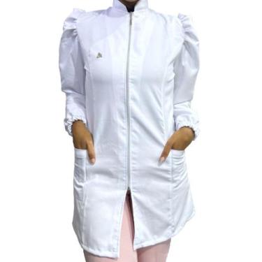 Imagem de Jaleco Manga Princesa. - Aide Jalecos,  Branco,  P