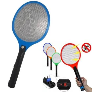 Imagem de Raquete Bivolt Mata Mosquito Insetos Recarregável - BC BORA COLEGA SHO