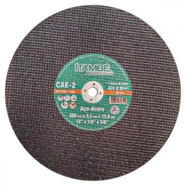 Imagem de Disco Corte Ferro Itambe 12''X1/8''X5/8'' 2 Telas Cae-2