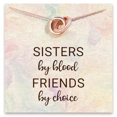 Imagem de STORYJEWELLERY Colar de melhor amigo, colar de amizade para mulheres, presente para amigas femininas, presentes de amizade para mulheres amigas, presentes para melhores amigas, presentes para mulheres, colar de joias com pingente para mulheres, Zircônia cúbica grau AA