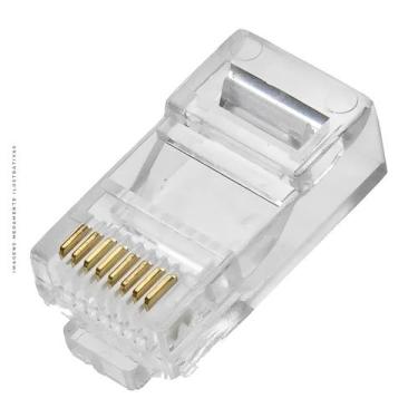 Imagem de Conector RJ45-112 Fortrek, CAT.6, Macho - 64799 (Unidade)