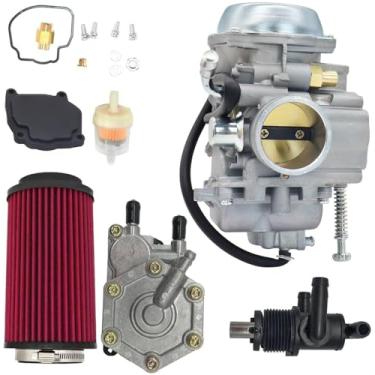 Imagem de Kit de carburador e bomba de combustível Angrebuild para Polaris Sportsman 400 500 700 300 335 600 Magnum 325 Trail Blazer 330 2520227 com filtro de ar 7080595 e bomba de combustível, com interruptor