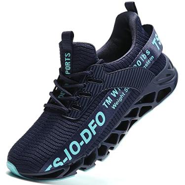 Imagem de Ezkrwxn tênis esportivo masculino para corrida e caminhada atlética, Navy Blue 6099, 7