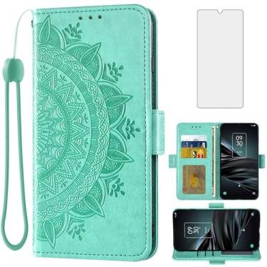 Imagem de Asuwish Capa de telefone para TCL 20XE 5087Z capa carteira protetora de tela de vidro temperado porta-cartão de crédito flip bolsa alça de pulso suporte fólio slot acessórios para celular TLC 20 XE
