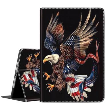 Imagem de Capa para Samsung Galaxy Tab A9 Plus 11 polegadas 2023, capa protetora durável à prova de choque para Samsung Tablet A9+ 27.9 cm / 27.7 cm (SM-X210/X216/X218), Eagle American Flag 3