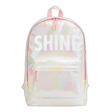 Imagem de Mochila escolar grande sem roda - 312193 - Académie Shine Rosa - Tilib