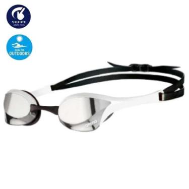 Imagem de Óculos De Natação Arena Cobra Ultra Mirror SWIPE , Prata, Branco