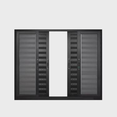 Imagem de Janela de Alumínio Veneziana 120x200cm 6 Folhas Suprema Hale Esquadrias