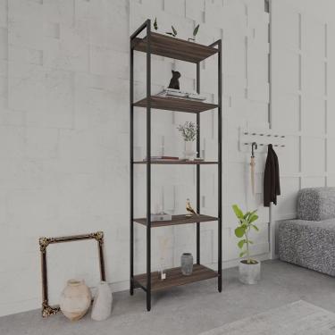 Imagem de Estante para Livros Industrial Aço Multiuso 5 Prateleiras 187cmx60cm Active Yescasa