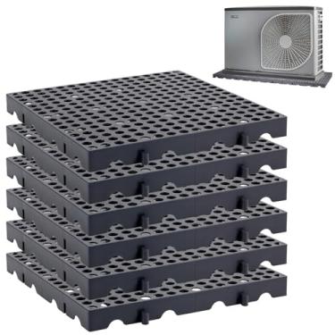 Imagem de HFYZZ Pacote com 6 mini condensadores emendados - 89,9 x 59,9 x 3 cm Mini almofada dividida para ar condicionado equipamento de bomba de calor para ar condicionado sem dutos ao ar livre sistema de