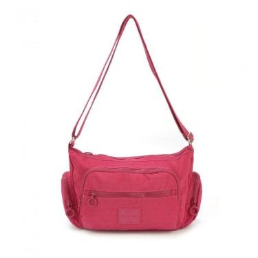 Imagem de Bolsa Carteiro Pkt Moda Crinkle Up4you Pink - Unico Pink