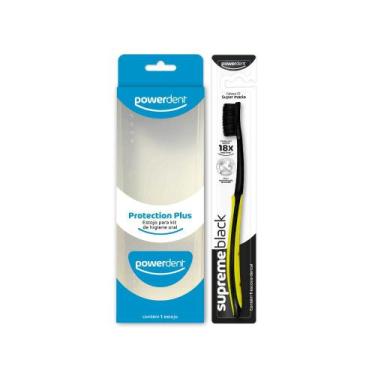 Imagem de Kit Escova de Dentes Supreme Black + Estojo Protection - Powerdent, Am