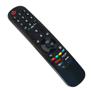 Imagem de Controle remoto de voz de substituição universal MR21GA para TVs LG 2021 4K UHD Smart OLED TV Series com botões de filmes QNED99 QNED90 NANO99 NANO90 NANO85 NANO80 NANO75 e UHD TV's UP80 UP75 Series
