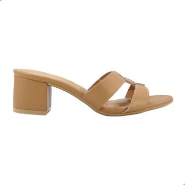 Imagem de Tamanco Feminino Vizzano Pelica Camel