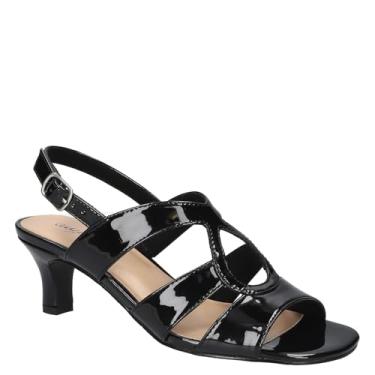 Imagem de Easy Street Sandália feminina de salto Zella, Patente preta, 9.5 Wide