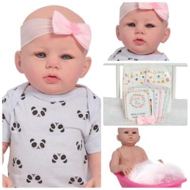 Imagem de Bebê Reborn Menina Princesa Recém Nascida Pode Banho - Cegonha Reborn 